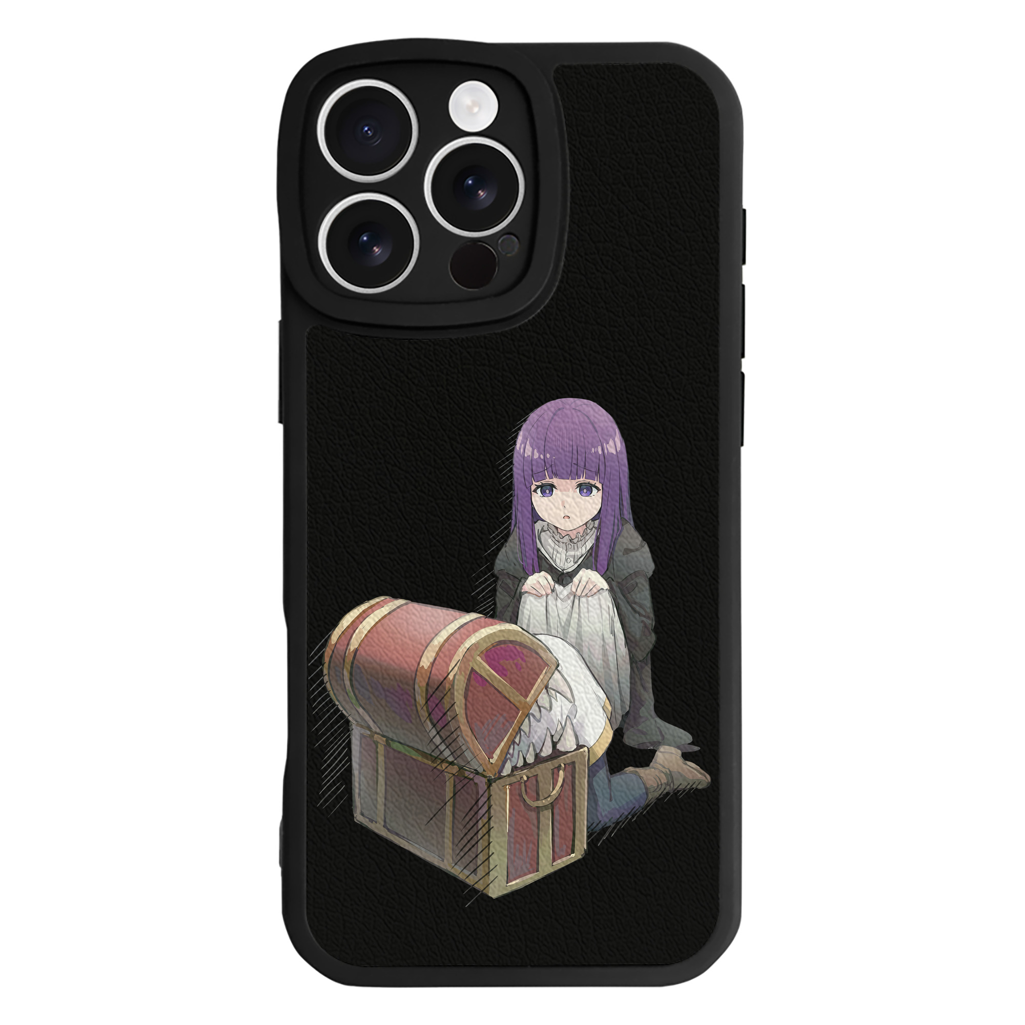 （画像用） 葬送のフリーレン Frieren 【iPhone 16シリーズ対応】シリコンスマホケース（レザー調） 材質：シリコン